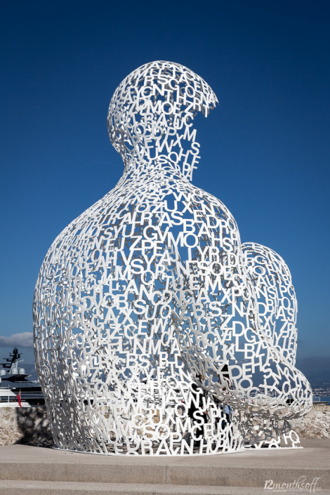 Kunstwerk in Antibes