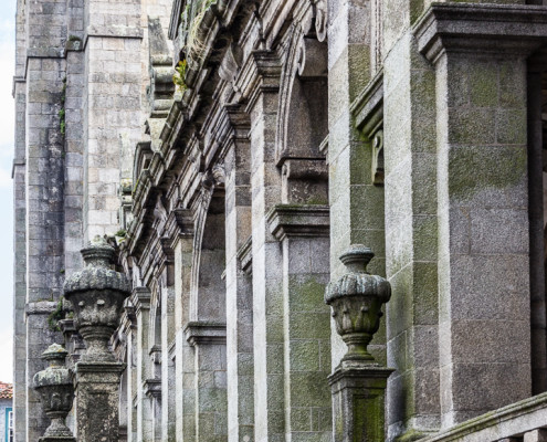 Nordfassade der Kathedrale von Porto