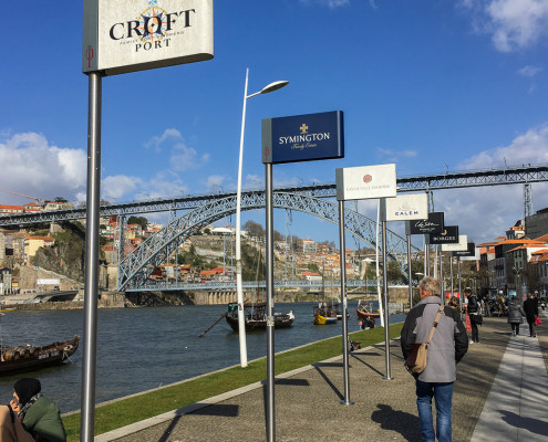 Portwein-Marken am Douro-Ufer