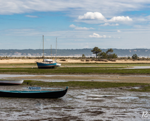 Ebbe im Bassin d'Arcachon